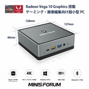 超小型デスクトップパソコン/AMD Ryzen7 3750H/メモリ 8GB/SSD 256GB/Windows 10 Pro UM700-8/256-W10Pro(3750H)