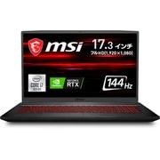 17.3インチ薄型・軽量ゲーミングノートPC/インテル Core i7-10750H/NVIDIA GeForce RTX 2060/メモリ 16GB/SSD 512GB/17.3インチ フルHD 144Hz/Windows 10 Home GF75-10SER-612JP