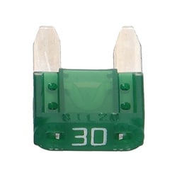 ミニ平型ヒューズ 30A（約11×16×4mm）5個入り 3680