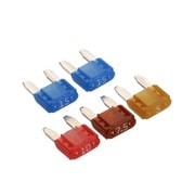 ミニ平型ヒューズセット 5/7.5/10/15A(約11×16×4mm)計5個入り 3681