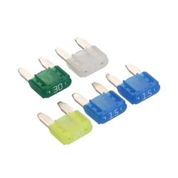 ミニ平型ヒューズセット 15/20/25/30A（約11×16×4mm）計5個入り 3682