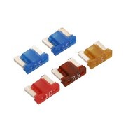 低背ヒューズセット 5/7.5/10/15A(約11×9×4mm)計5個入り 3687