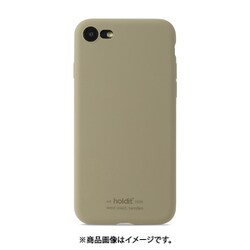 15029 [iPhone SE / iPhone 8 / iPhone 7 用 ソフトタッチ シリコンケース Khaki Green]
