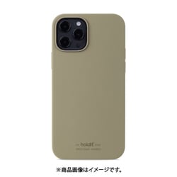 15032 [iPhone 12 Pro / iPhone 12 用 ソフトタッチ シリコンケース Khaki Green]