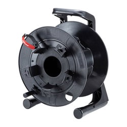 ケーブルリール 巻き取り ドラム直径380mm 6mm径ケーブルを300m収納可能 ロック機能付き 光ケーブル LANケーブル 同軸ケーブル LAN-TL17
