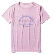 CシールドレインボーティーS/S 8215102 (098)ピンク Sサイズ [アウトドア カットソー レディース]