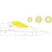 EDUEX758 1/48 ディティールアップパーツ Su-57 「Tフェース」両面塗装マスクシール （ズべズダ用） [プラモデル用品]