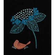 JPT44 マカベアリス×DMC刺しゅうキット 紫陽花と雨宿り 6月 [手芸用品]