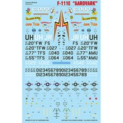 CD72110 1/72 エアクラフト用 アメリカ空軍 F-111E アードバーグ デカール [プラモデル用パーツ]