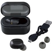 BTE180 [車内用品 Bluetoothワイヤレスイヤホンマイクver5.1 カラー：ブラック カナル型 バッテリー内蔵ケース]