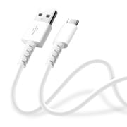 やわらかケーブル USB-A to USB-C 0.5m ホワイト PG-YWCA05WH