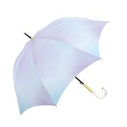 長傘 婦人用 晴雨兼用 ミルキートーン ゴールド 58cm ジャンプ式 UVカット加工 パープル 431819