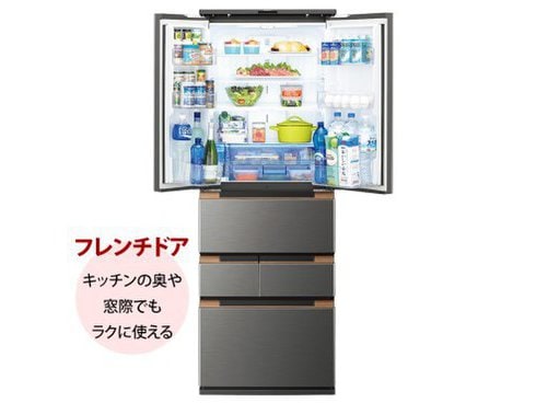 ヨドバシ.com - シャープ SHARP 冷蔵庫 457L フレンチドア 6ドア 除菌機能 ダークメタル SJ-MF46H-H 通販【全品無料配達】