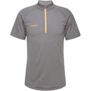 アジリティハーフジップティシャツエーエフメン Aegility Half Zip T-Shirt AF Men 1017-01750 00549 phantom melange-vibrant orange Mサイズ [アウトドア カットソー メンズ]