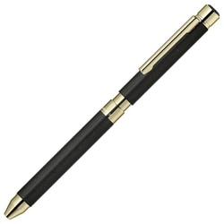 多機能ペン シャーボX SL6（シャープ部機構1本・ボールペン替芯2本別売） 回転繰り出し方式 本体色：レザーブラック SB36-LBK