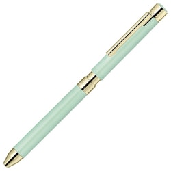 多機能ペン シャーボX SL6（シャープ部機構1本・ボールペン替芯2本別売） 回転繰り出し方式 本体色：レザーミントグリーン SB36-LMG