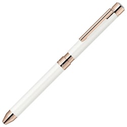 多機能ペン シャーボX SL6（シャープ部機構1本・ボールペン替芯2本別売） 回転繰り出し方式 本体色：レザーホワイト SB36-LW
