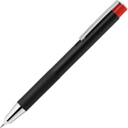 油性ボールペン ライトライトα 0.7mm ノック式 ライト機能付き 赤色LED 蓄光パーツ搭載 アルミボディ インク色:黒 本体色:ブラック P-BA96-RL-BK