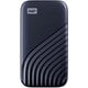 外付けSSD ポータブル My Passport SSD 2020 Hi-Speed 500GB ブルー WDBAGF5000ABL-JESN