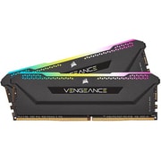 VENGEANCE RGB PRO SL DDR4 UDIMM 32GB (16GBx2) DDR4-3200 (PC4-25600) CL16/1.35V XMP2.0 Black CMH32GX4M2Z3200C16