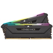 VENGEANCE RGB PRO SL DDR4 UDIMM 16GB (8GBx2) DDR4-3200 (PC4-25600) CL16/1.35V XMP2.0 Black CMH16GX4M2E3200C16