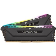 VENGEANCE RGB PRO SL DDR4 UDIMM 32GB (16GBx2) DDR4-3200 (PC4-25600) CL16/1.35V XMP2.0 Black CMH32GX4M2E3200C16