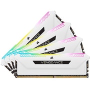 VENGEANCE RGB PRO SL DDR4 UDIMM 32GB (8GBx4) DDR4-3200 (PC4-25600) CL16/1.35V XMP2.0 White CMH32GX4M4E3200C16W