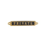 GS559-326PR [サインプレート BRASS SIGN（ブラスサイン） PRIVATE]