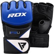 RDX オープンフィンガー グローブ ブルー L