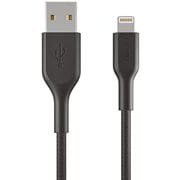 Playa 編込 USB ライトニングケーブル 1m 黒 PMBK1002yz1M