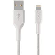 Playa 編込 USB ライトニングケーブル 2m 白 PMWH1002yz2M