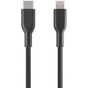 Playa 編込 USB-C & ライトニングケーブル 1m 黒 PMBK1004yz1M