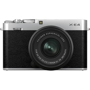 FUJIFILM X-E4 レンズキット シルバー [ボディ＋交換レンズ「XC15-45mmF3.5-5.6 OIS PZ ブラック」]