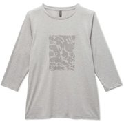 ドライミックススリークォータースリーブティー DRYMIX 3/4 SLEEVE TEE DC721113 ミックスグレー(Z) XLサイズ [フィットネス ヨガ シャツ レディース]