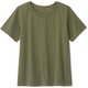 ハイブリッドベントティー HYBRID VENT TEE DC721115 モスグリーン(MO) Mサイズ [フィットネス ヨガ シャツ レディース]