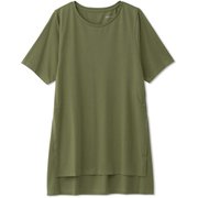 ハイブリッドベントロングレングスティー HYBRID VENT LONG LENGTH TEE DC721116 モスグリーン(MO) Lサイズ [フィットネス ヨガ シャツ レディース]