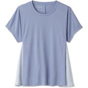 ハイブリッドフレアティー HYBRID FLARE TEE DC721124 アイリスブルー(IL) Mサイズ [フィットネス ヨガ シャツ レディース]
