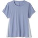 ハイブリッドフレアティー HYBRID FLARE TEE DC721124 アイリスブルー(IL) Lサイズ [フィットネス ヨガ シャツ レディース]