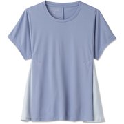 ハイブリッドフレアティー HYBRID FLARE TEE DC721124 アイリスブルー(IL) Lサイズ [フィットネス ヨガ シャツ レディース]