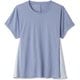 ハイブリッドフレアティー HYBRID FLARE TEE DC721124 アイリスブルー(IL) XLサイズ [フィットネス ヨガ シャツ レディース]