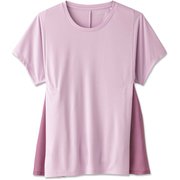 ハイブリッドフレアティー HYBRID FLARE TEE DC721124 パウダーピンク(PN) Mサイズ [フィットネス ヨガ シャツ レディース]