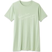 ロングレングスプリントティー LONG LENGTH PRINT TEE DC721128 アイスミント(IM) Lサイズ [フィットネス ヨガ シャツ レディース]