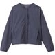 ストレッチダブルウィーブワイドジャケット STRETCH DOUBLE WEAVE WIDE JACKET DC321105 ウォッシュネイビー(WA) Mサイズ [フィットネス ヨガ ジャケット レディース]