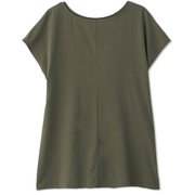 ヨギークロスフレンチトップ YOGI CLOTH FRENCH TOP DC321112 ダークオリーブ(DV) Mサイズ [フィットネス シャツ レディース]