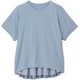 バックプリーテッドティー BACK PLEATED TEE DC521116 ベビーブルー(BE) Mサイズ [フィットネス ヨガ パンツ レディース]