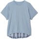 バックプリーテッドティー BACK PLEATED TEE DC521116 ベビーブルー(BE) Lサイズ [フィットネス ヨガ パンツ レディース]