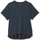 バックプリーテッドティー BACK PLEATED TEE DC521116 スチールネイビー(NS) Mサイズ [フィットネス ヨガ パンツ レディース]