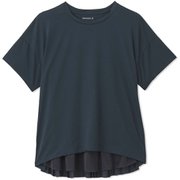 バックプリーテッドティー BACK PLEATED TEE DC521116 スチールネイビー(NS) Lサイズ [フィットネス ヨガ パンツ レディース]