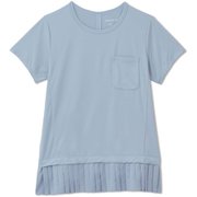 ハイブリッドプリーテッドティー HYBRID PLEATED TEE DC521117 ベビーブルー(BE) Mサイズ [フィットネス ヨガ パンツ レディース]