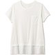 ハイブリッドプリーテッドティー HYBRID PLEATED TEE DC521117 ジャスミンホワイト(JW) Lサイズ [フィットネス ヨガ パンツ レディース]